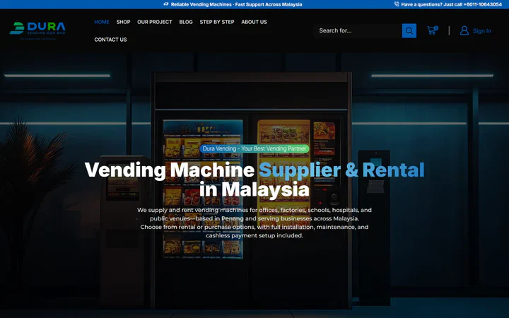 DuraVending website