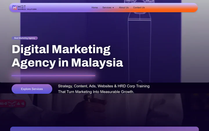 MGT Business Solutions website