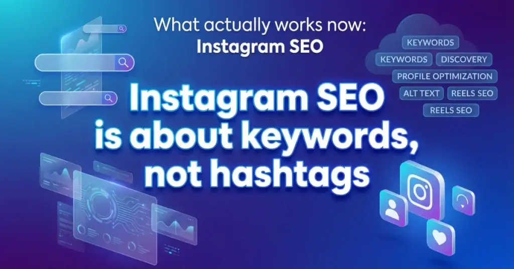 Instagram now study on each post caption's keywords instead of hashtags